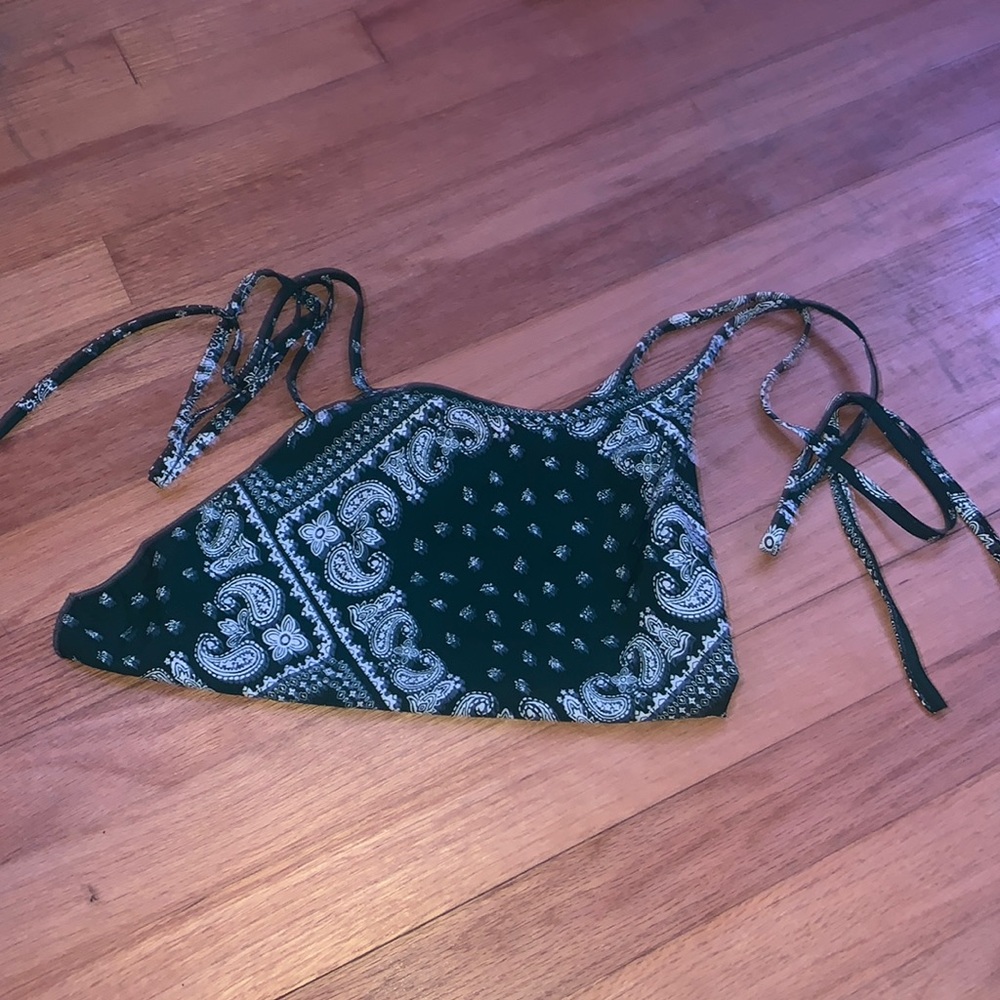 Bandana crop top, medium, never worn